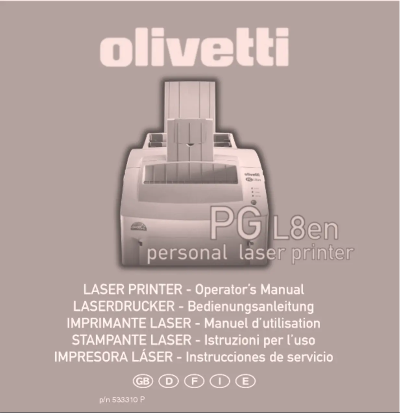 Page 1 de la notice Manuel utilisateur Olivetti PG L8L