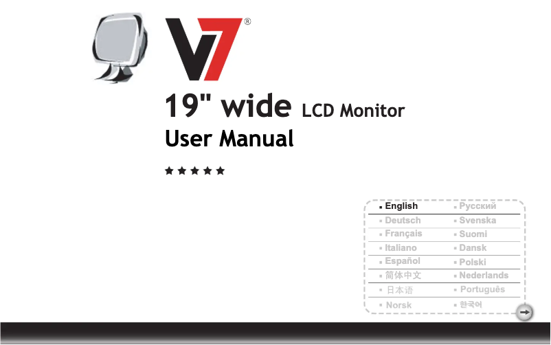 Página 1 del manual Manual de usuario V7 D19W12C