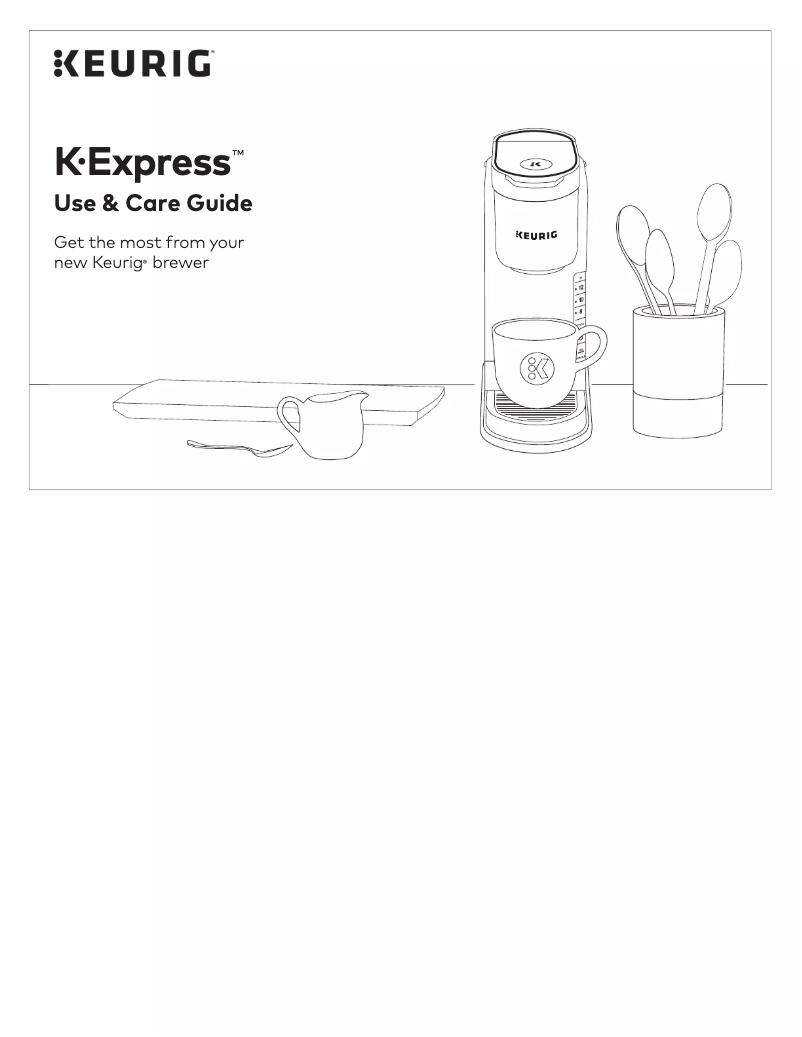 Page 1 de la notice Manuel utilisateur Keurig K-Express