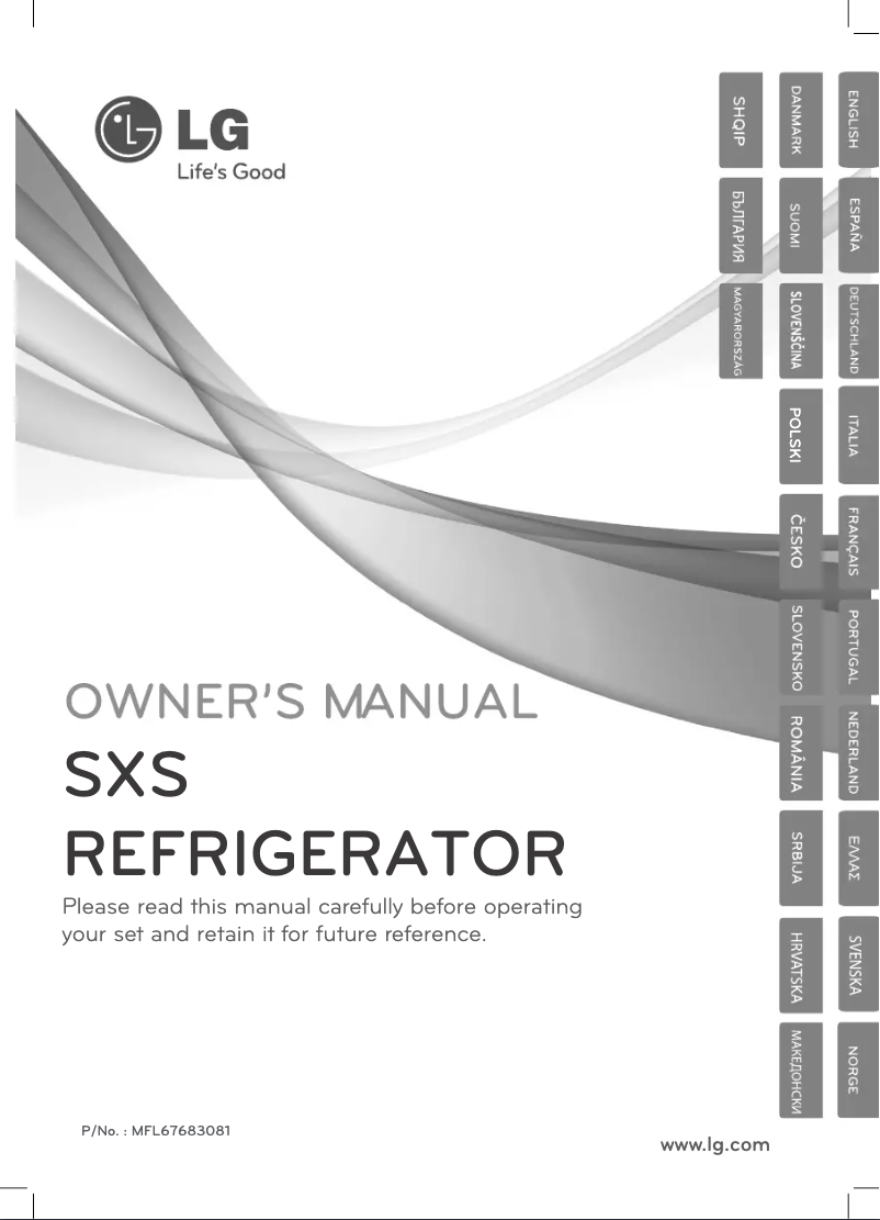 Imagen de la primera página del manual del dispositivo GSP325WBCV