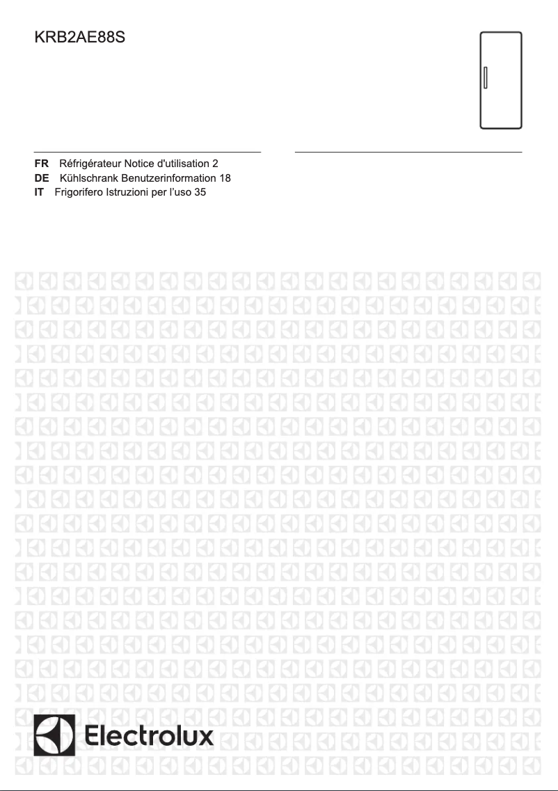 Imagen de la primera página del manual del dispositivo KRB2AE88S