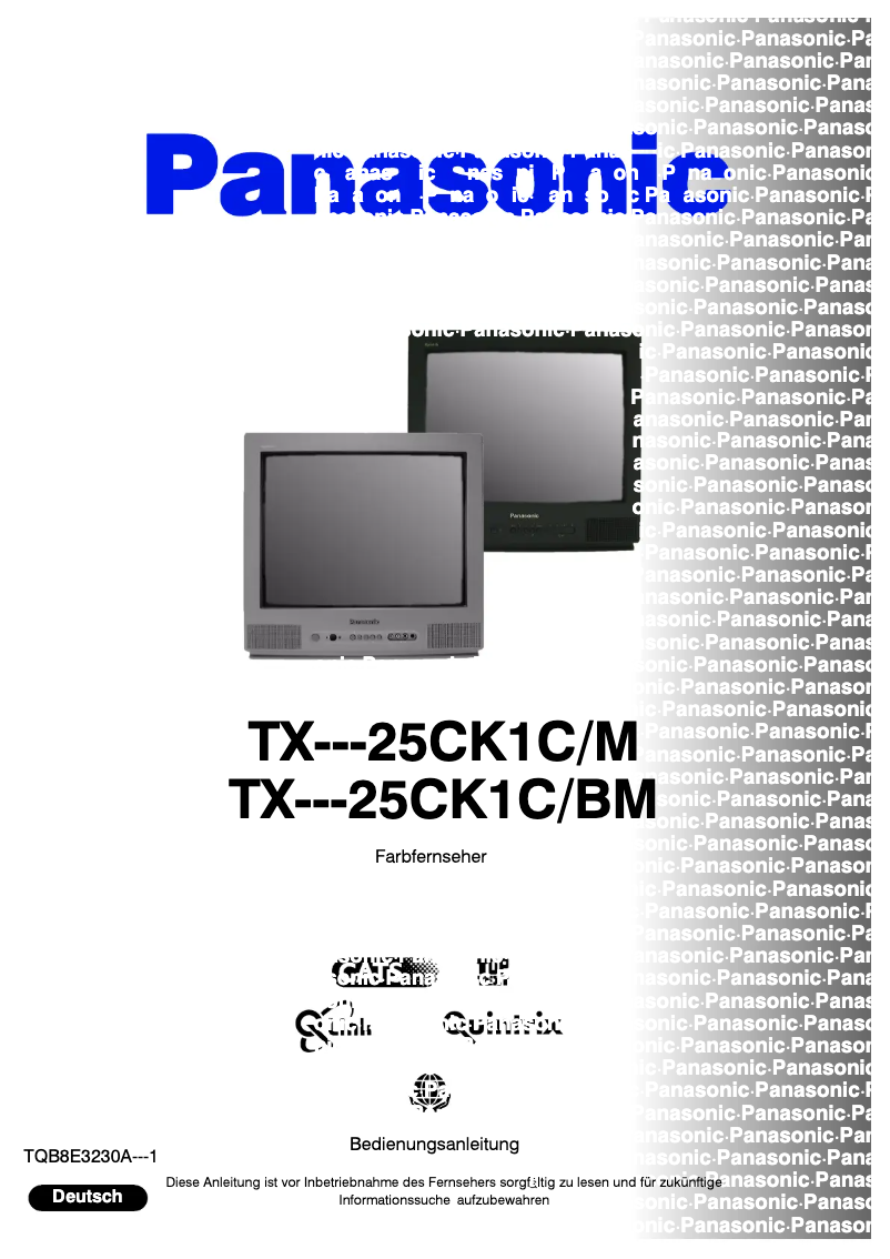 Página 1 del manual Manual de usuario Panasonic TX-25CK1CBM