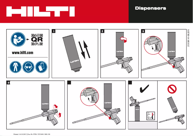 Página 1 del manual Manual de usuario Hilti CF-AS CJP