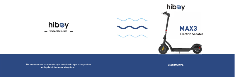 Page 1 de la notice Manuel utilisateur Hiboy MAX3