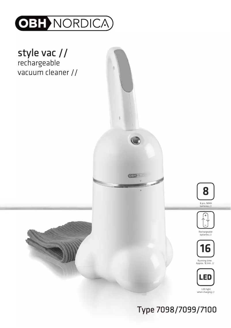 Image de la première page du manuel de l'appareil Style Vac 7099