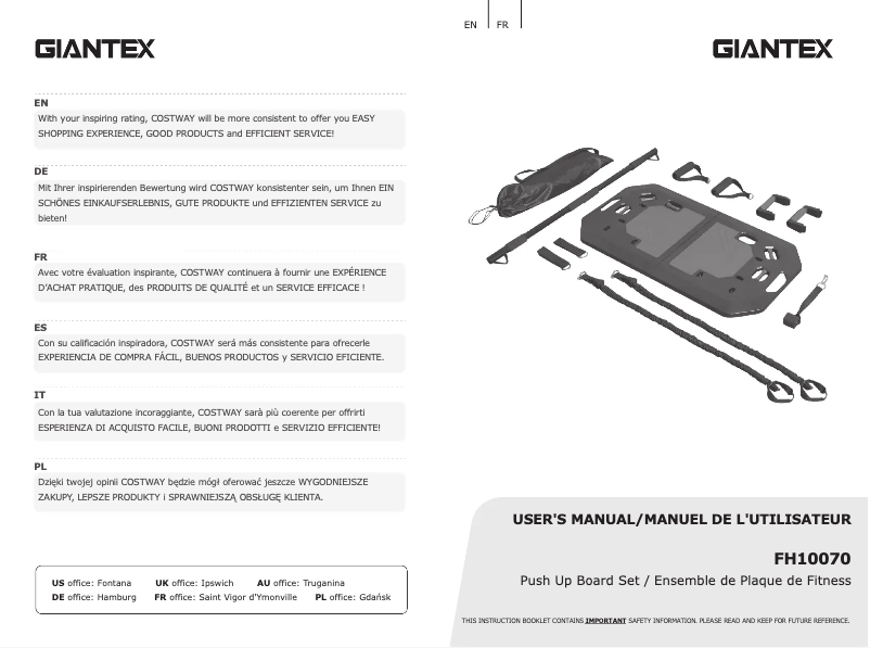 Image de la première page du manuel de l'appareil FH10070