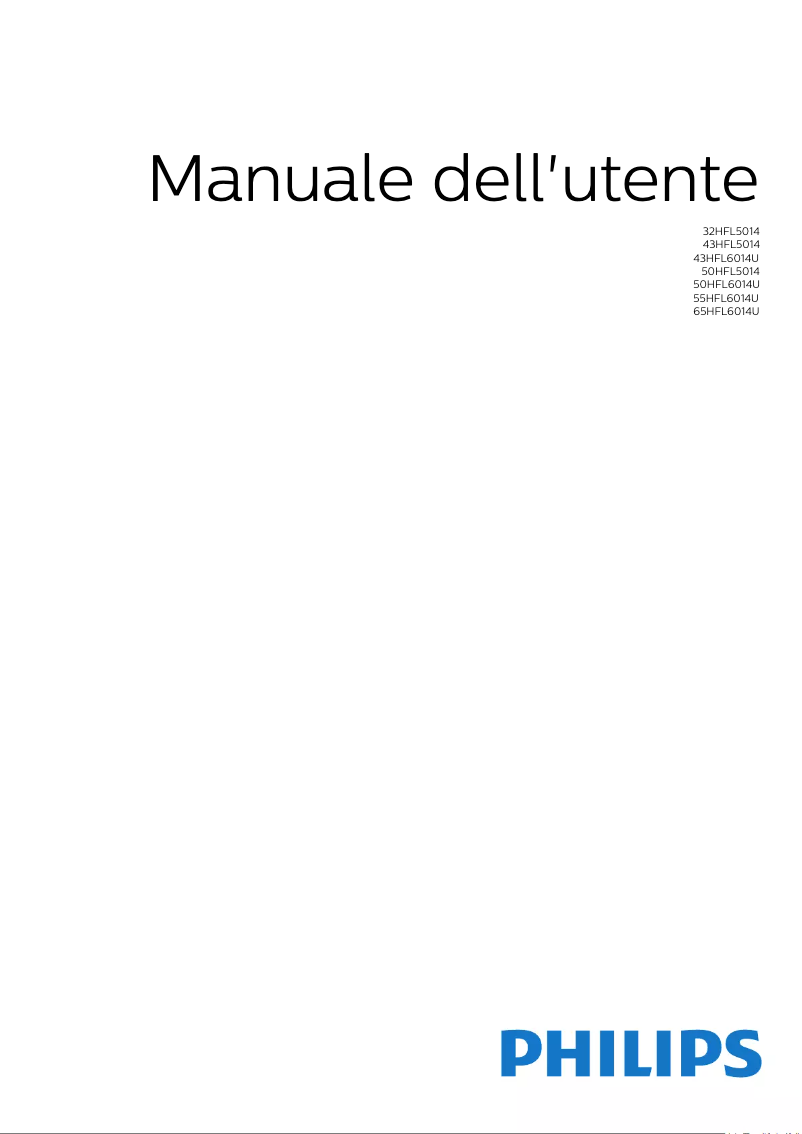 Page 1 de la notice Manuel utilisateur Philips 43HFL6014U