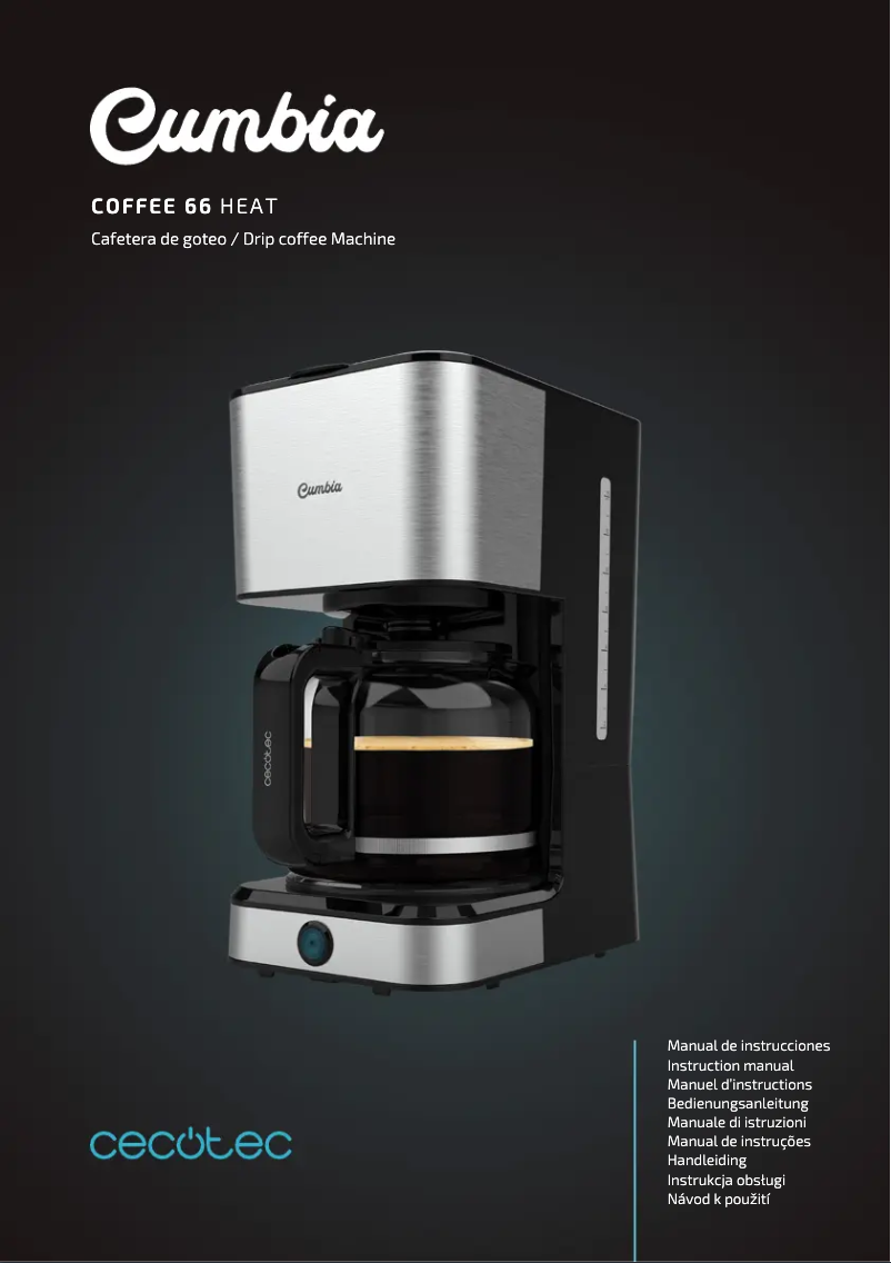 Page 1 de la notice Manuel utilisateur Cecotec Coffee 66 Heat