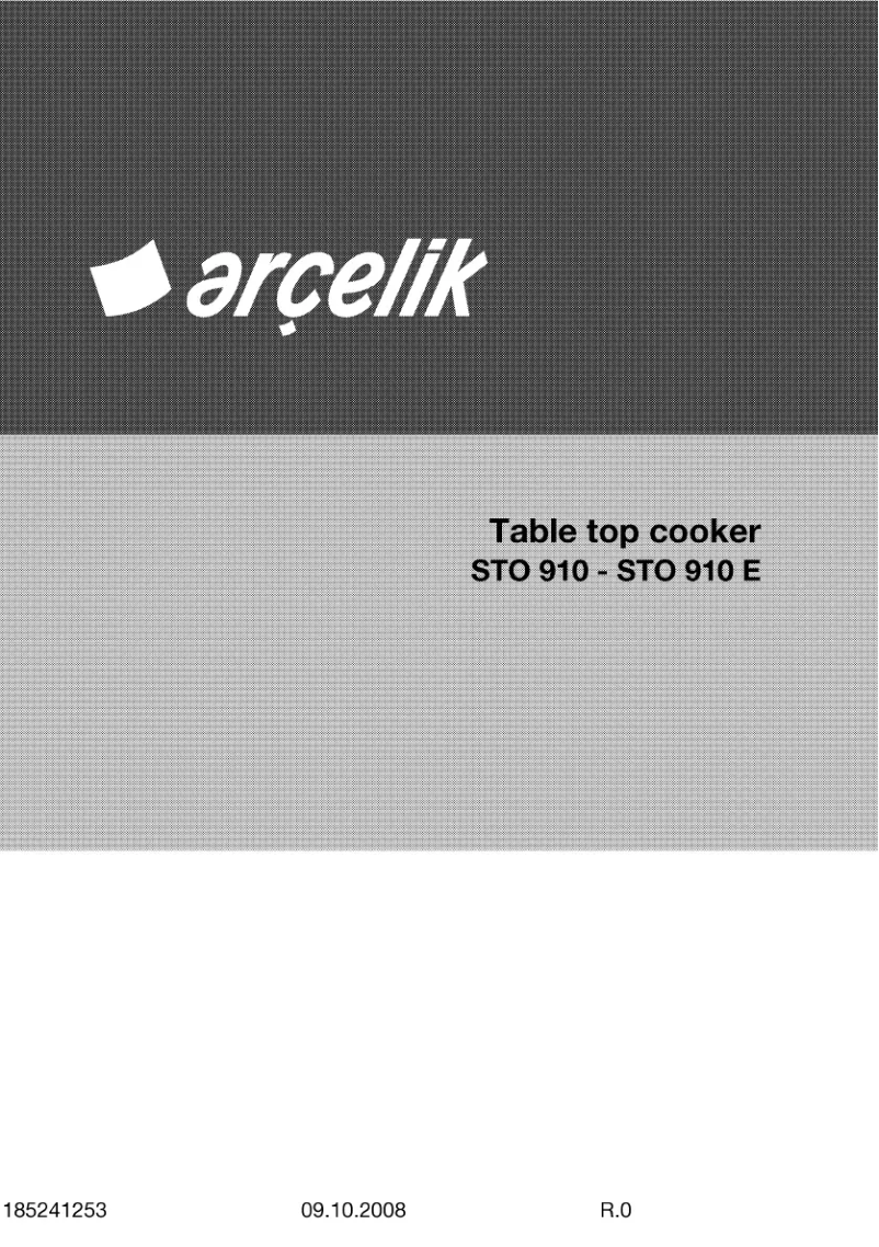 Image de la première page du manuel de l'appareil STO 910 E