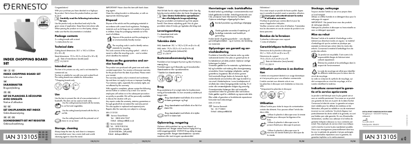 Page n°1 - Manuel utilisateur Ernesto IAN 313105