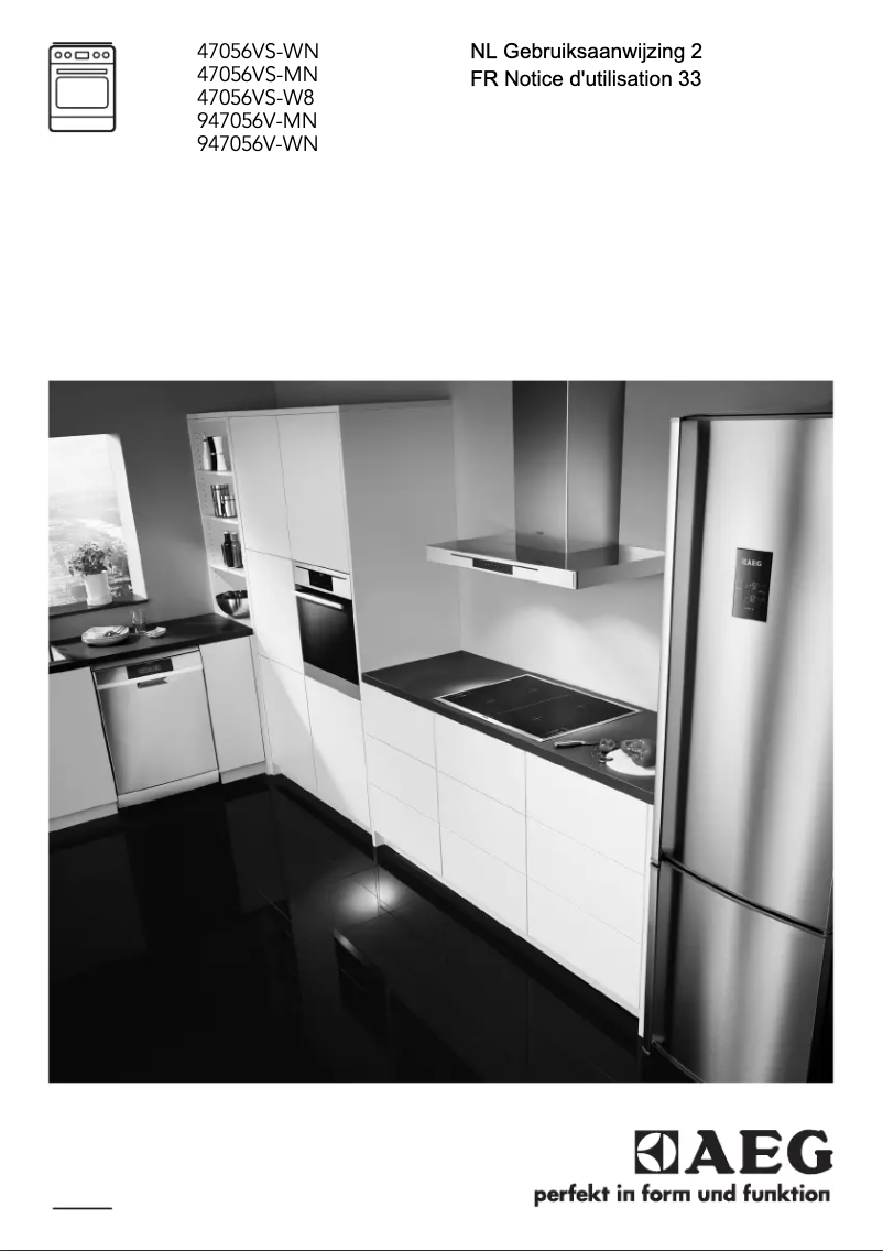 Page n°1 - Manuel utilisateur AEG 47056VS-WN