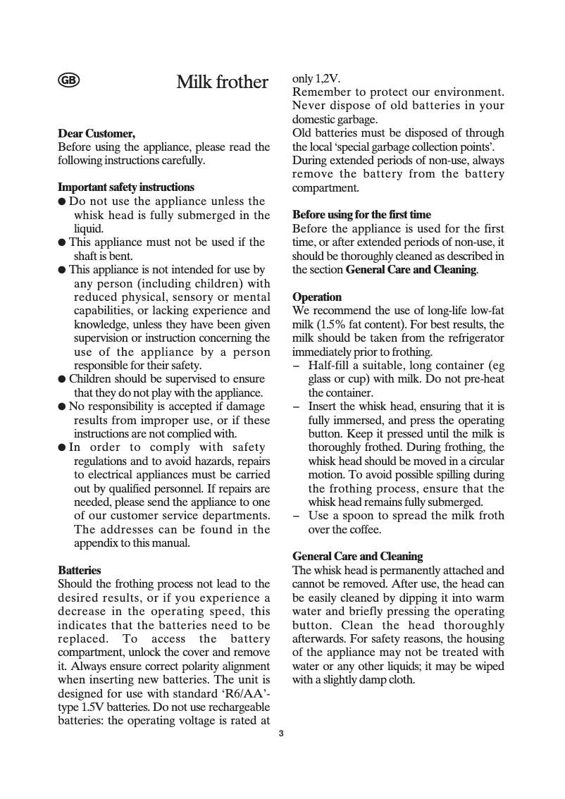 Image de la première page du manuel de l'appareil SM9668