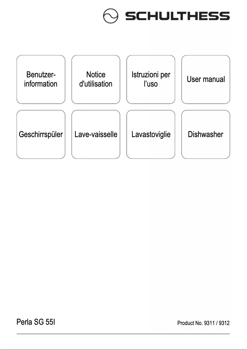 Page n°1 - Manuel utilisateur Schulthess Perla SG 55i