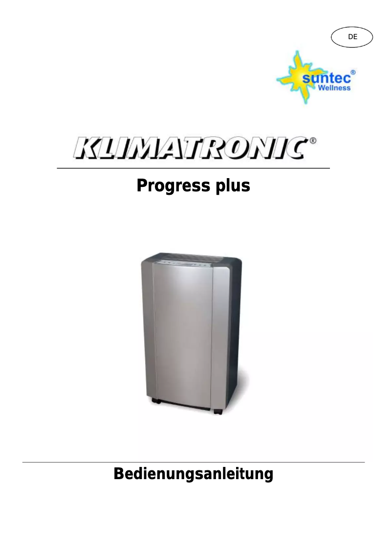 Page 1 de la notice Manuel utilisateur Suntec Progress 70+