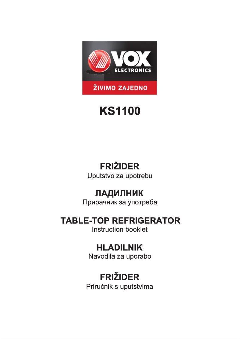 Image de la première page du manuel de l'appareil KS1100