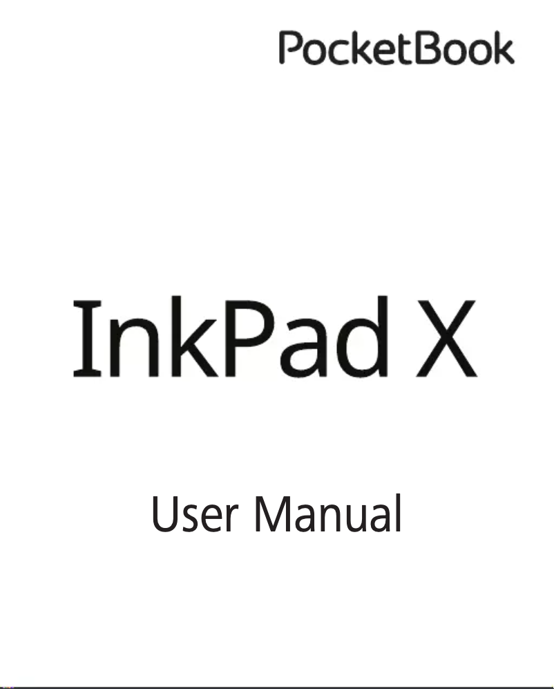 Page 1 de la notice Manuel utilisateur PocketBook InkPad X