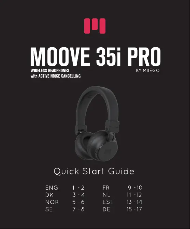 Page n°1 - Manuel utilisateur Miiego MOOVE35i PRO