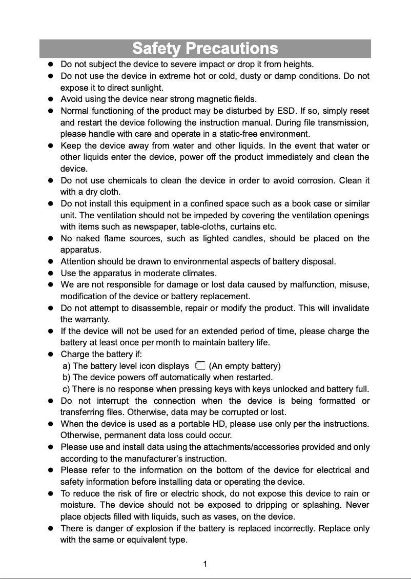 Image de la première page du manuel de l'appareil Premium 7 Google Play