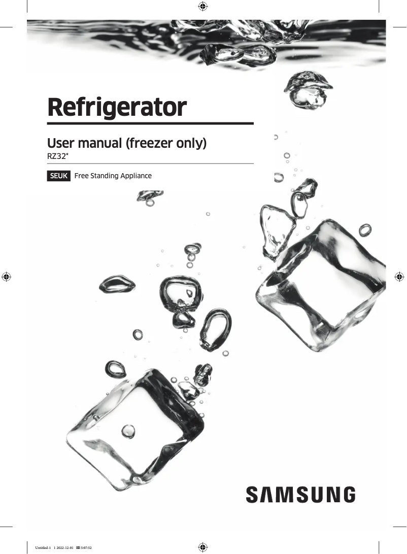 Página 1 del manual Manual de usuario Samsung RZ32M750EWW