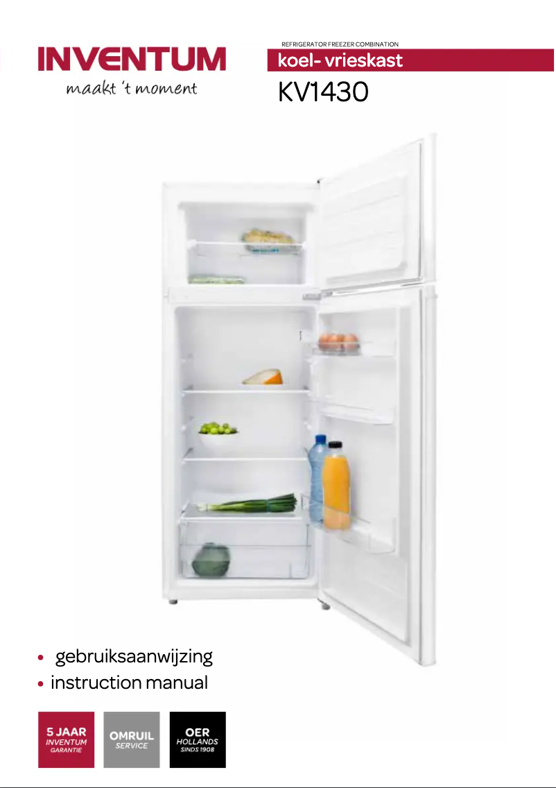 Page n°1 - Manuel utilisateur Inventum KV1430