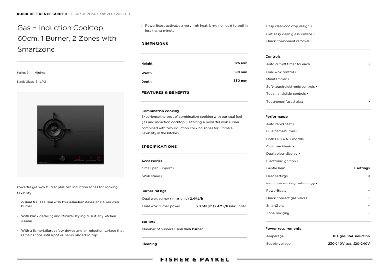 Image de la première page du manuel de l'appareil CGI603DLPTB4