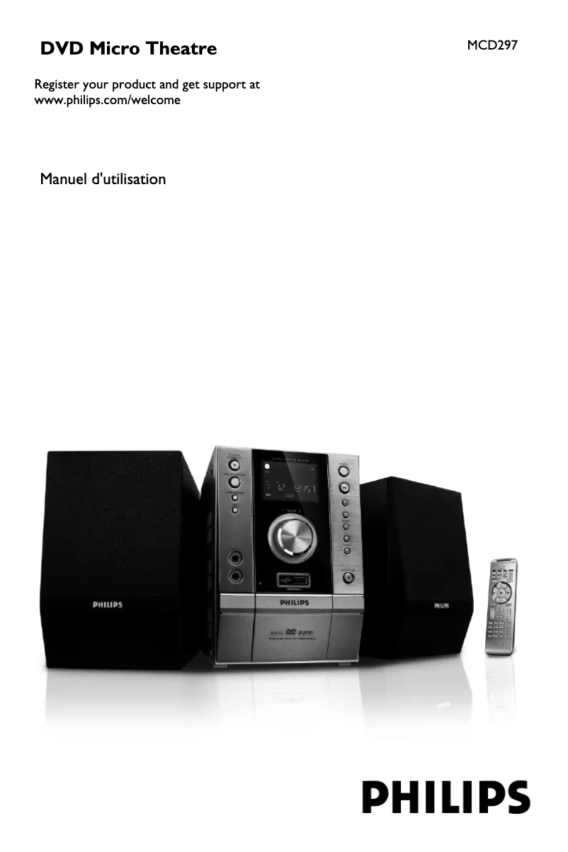 First page image of the manual for MCD297