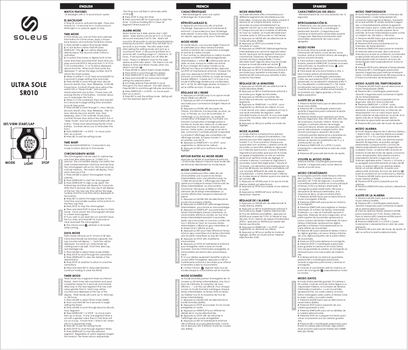 Image de la première page du manuel de l'appareil Tigress SR011