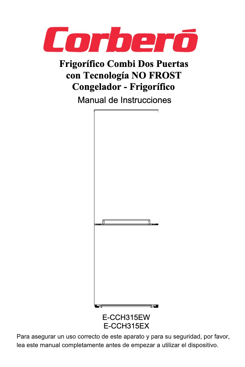 Page n°1 - Manuel utilisateur Corbero E-CCH315EW