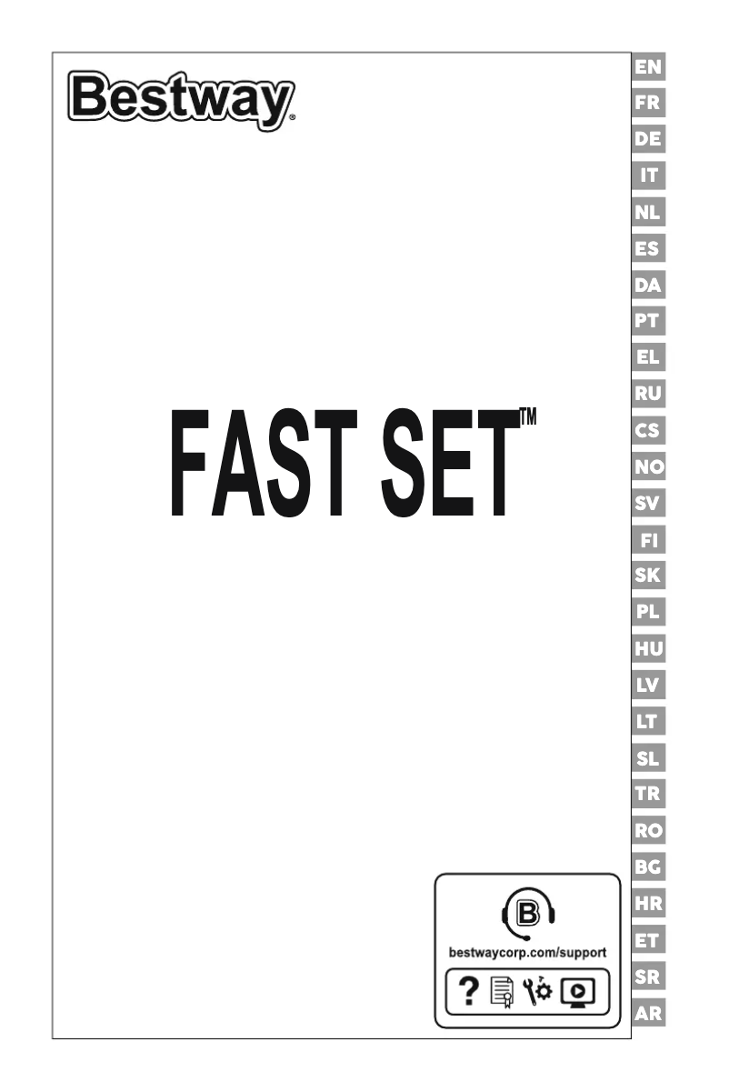 Page 1 de la notice Manuel utilisateur Bestway Fast Set 57392