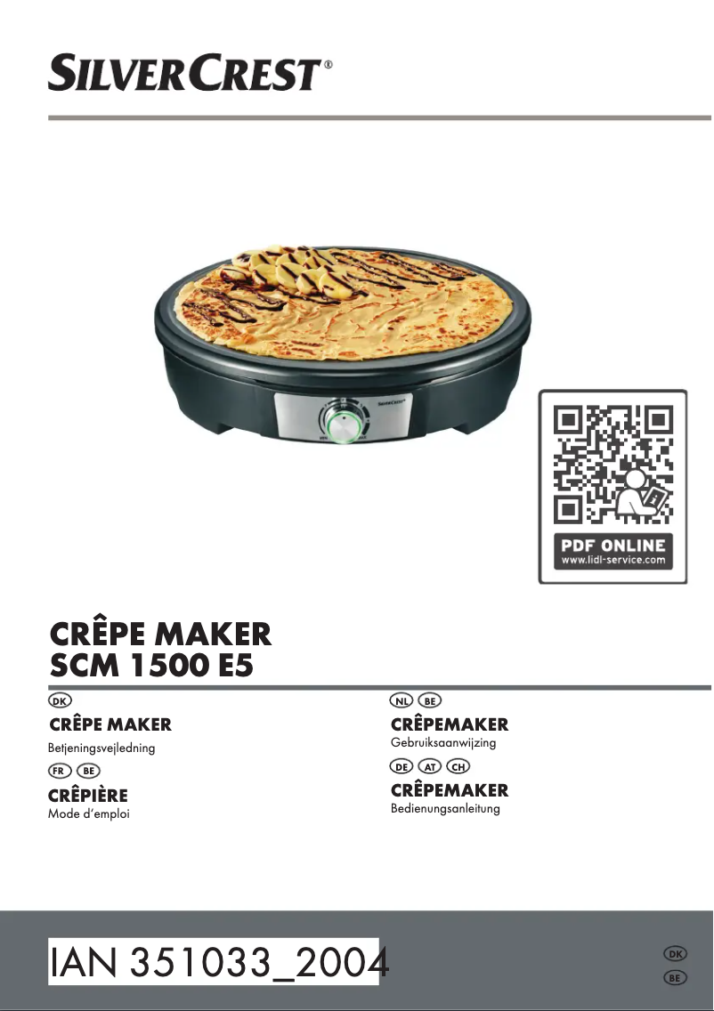 Page 1 de la notice Manuel utilisateur SilverCrest SCM 1500 E4