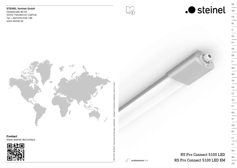 Page 1 de la notice Manuel utilisateur Steinel RS PRO Connect 5100 LED
