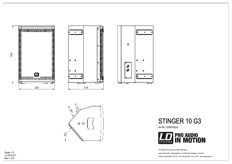 Page n°1 - Fiche technique LD Systems STINGER 10 G3