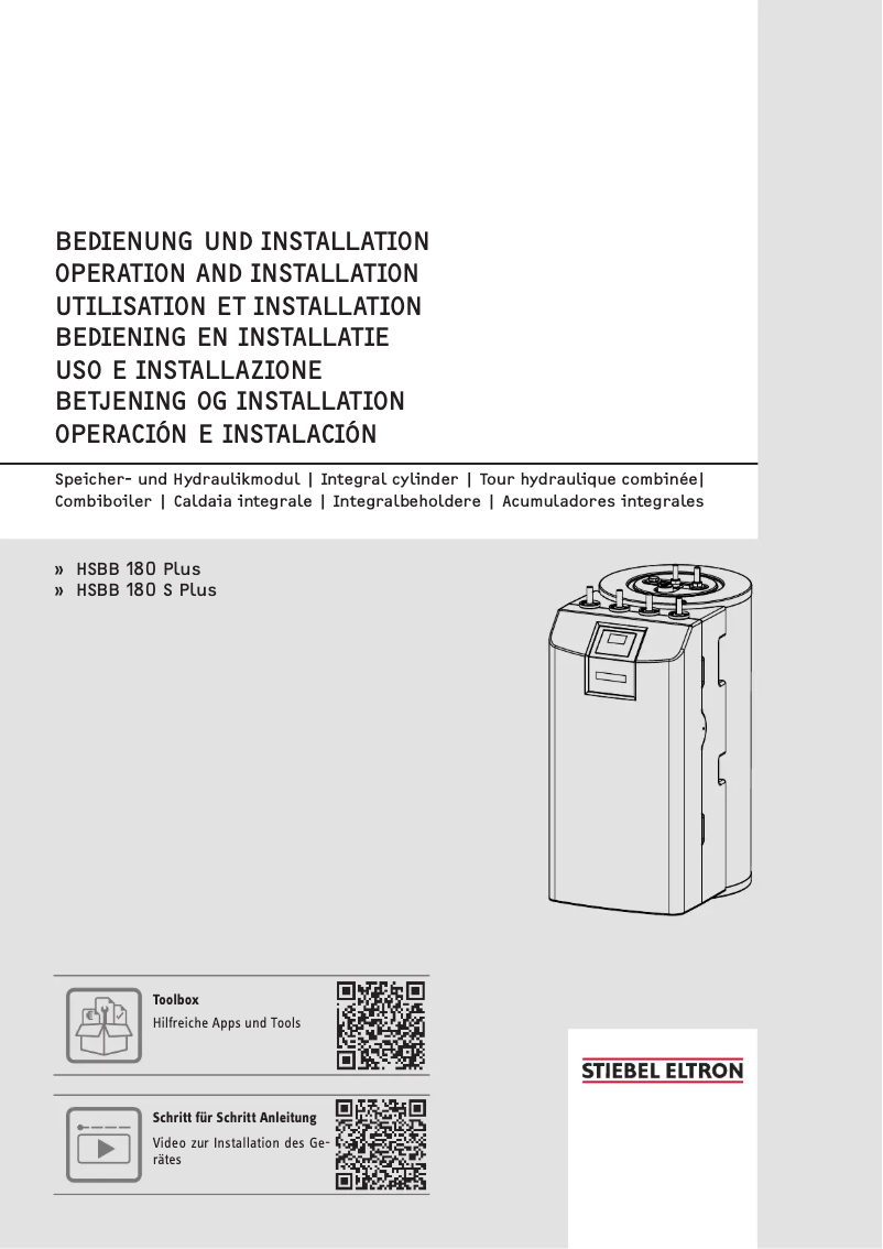 Page n°1 - Manuel utilisateur Stiebel Eltron HSBB 180 Plus