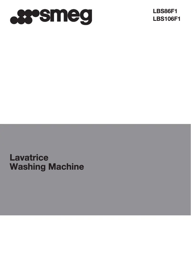 Page 1 de la notice Manuel utilisateur Smeg LBS106F1