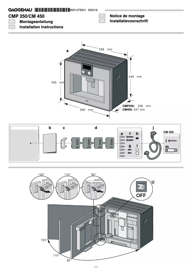 Image de la première page du manuel de l'appareil CM450102