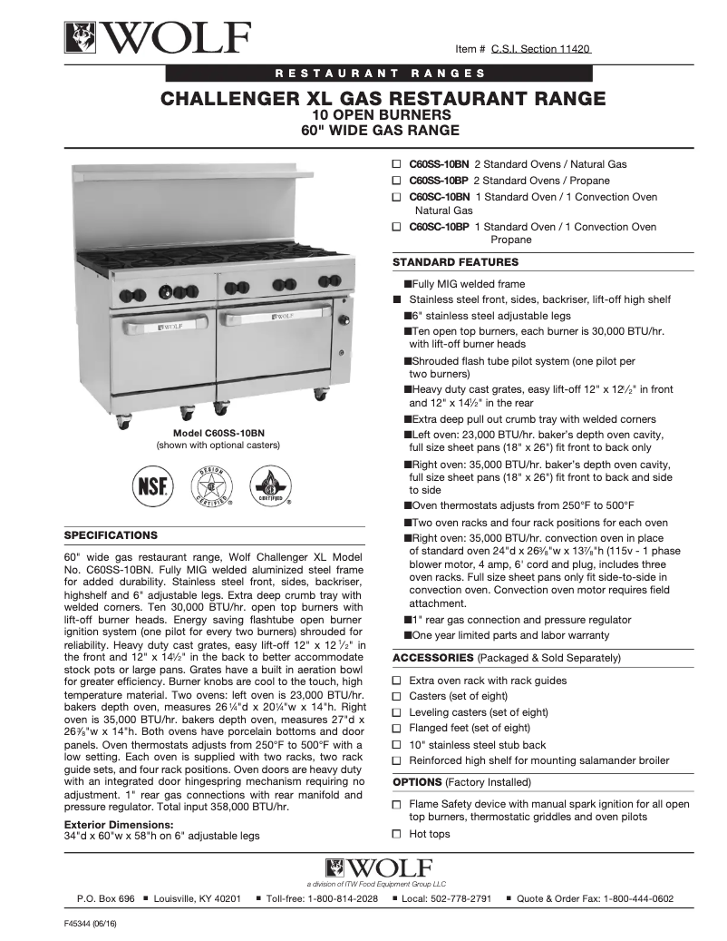 Image de la première page du manuel de l'appareil C60SC-10B