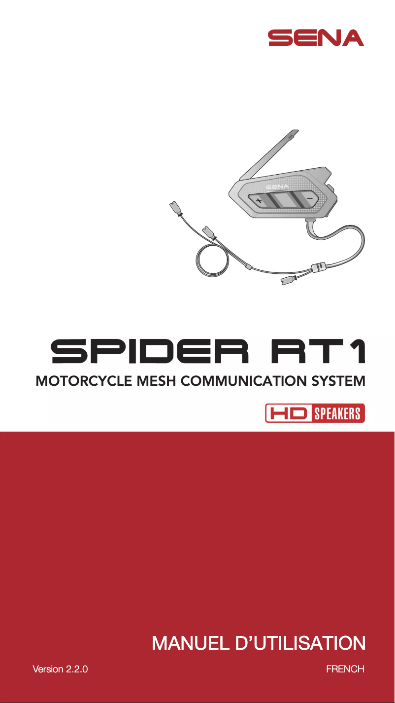 Image de la première page du manuel de l'appareil Spider RT1