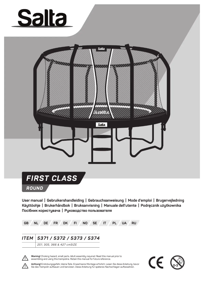 Page 1 de la notice Manuel utilisateur Salta First Class 5374
