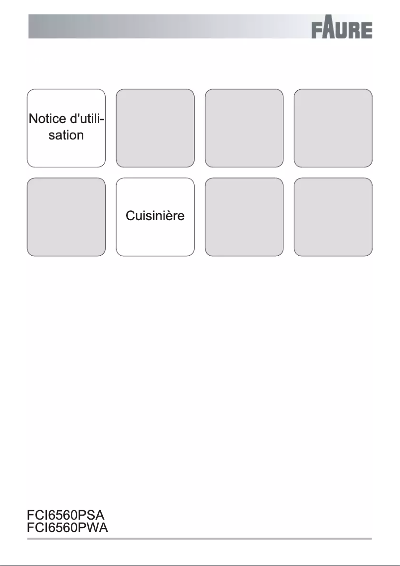 Image de la première page du manuel de l'appareil FCI6560PSA