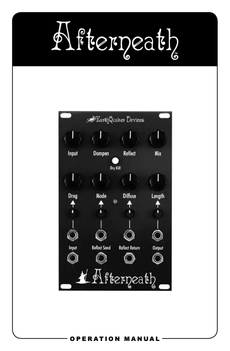 Page 1 de la notice Manuel utilisateur EarthQuaker Devices Afterneath