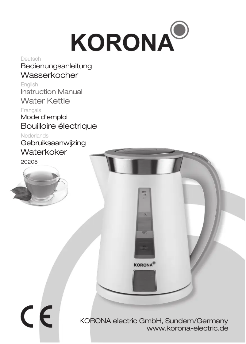 Page 1 de la notice Manuel utilisateur Korona 20205