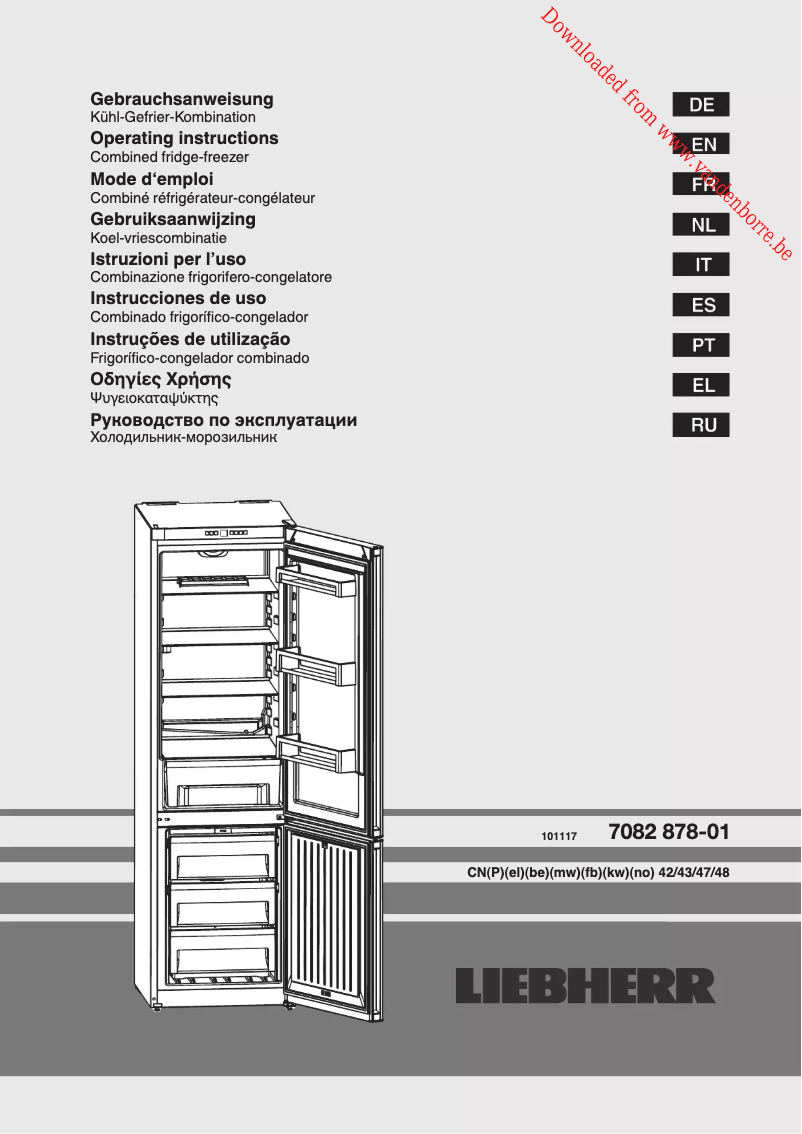 Page 1 de la notice Manuel utilisateur Liebherr CNPel 4313-21