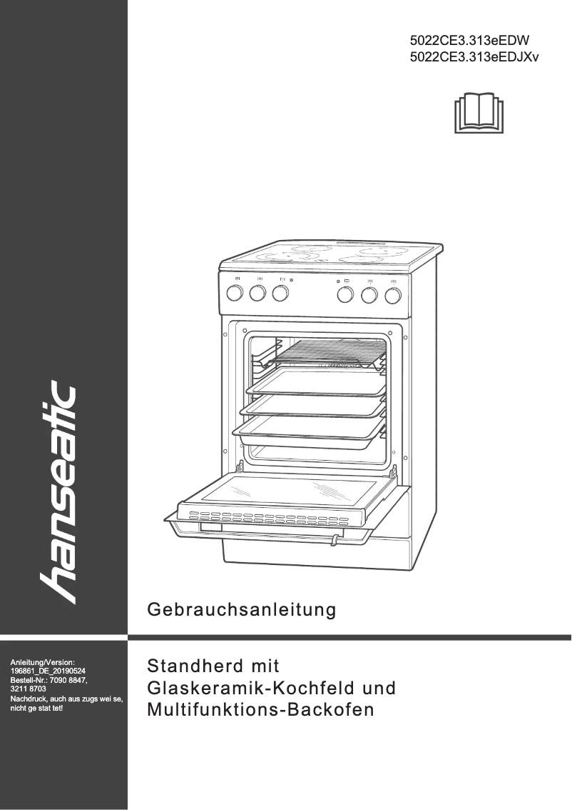 Page 1 de la notice Manuel utilisateur Hanseatic 5022CE3.313eEDW