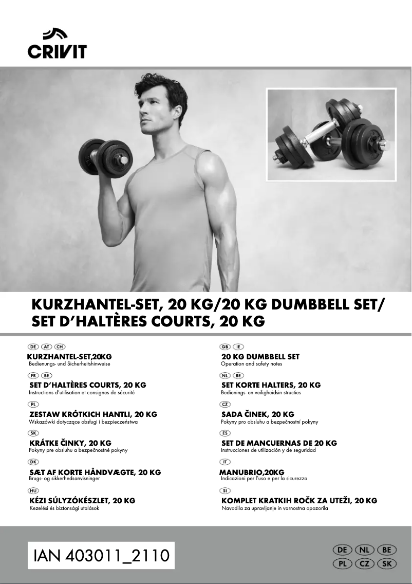 Page n°1 - Manuel utilisateur Crivit HG09364