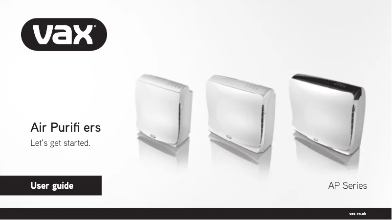 Page 1 de la notice Manuel utilisateur Vax AP04