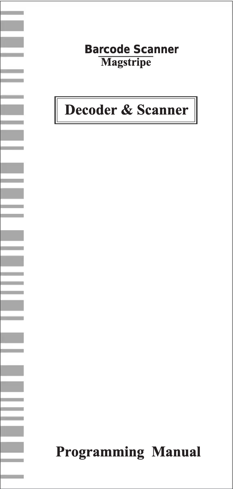 Page n°1 - Manuel utilisateur POSline SC2100b