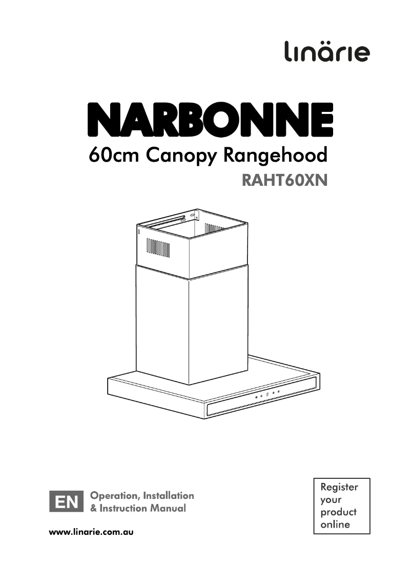 Page n°1 - Manuel utilisateur Linarie Narbonne RAHTS60XN
