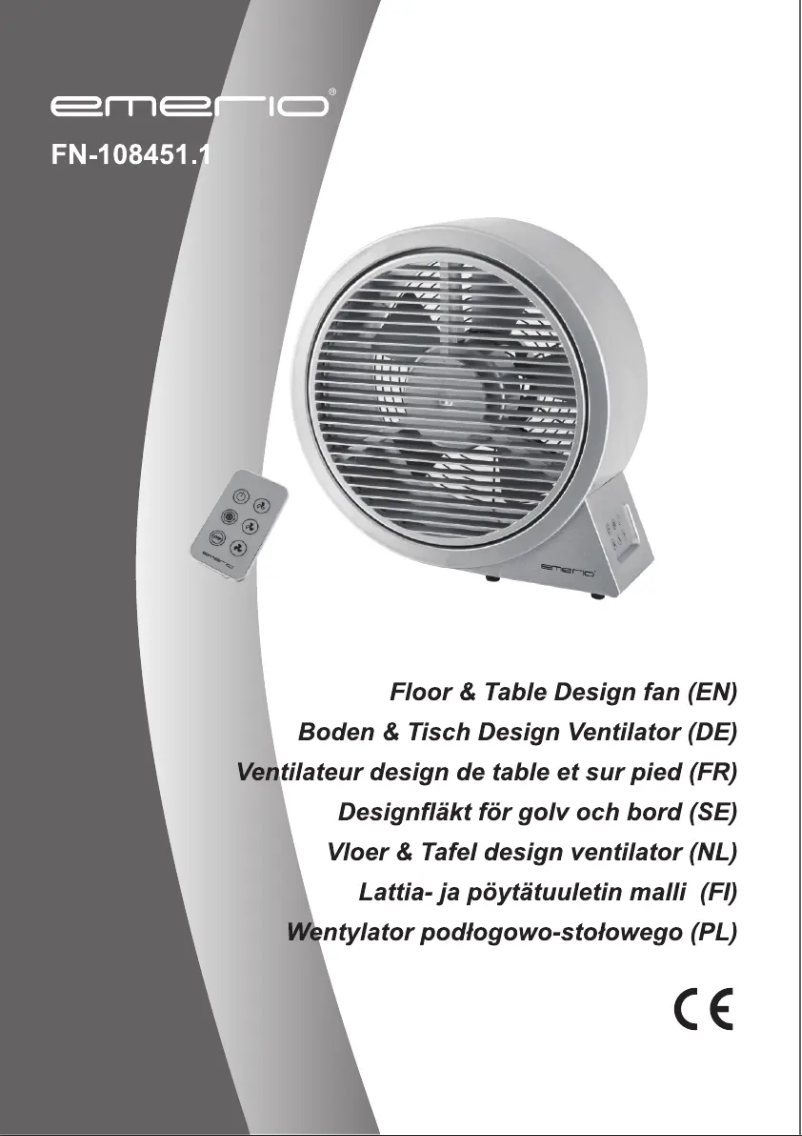 Page n°1 - Manuel utilisateur Emerio FN-108451.1