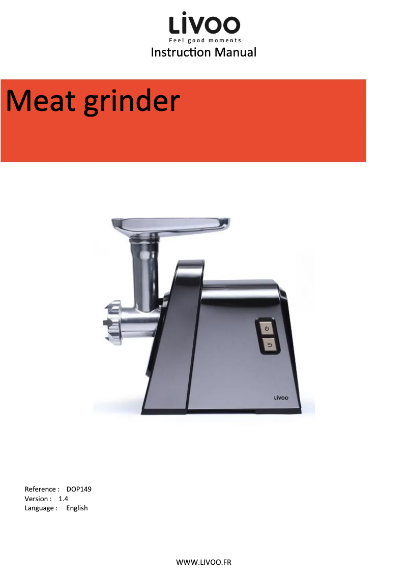 Image de la première page du manuel de l'appareil DOP211