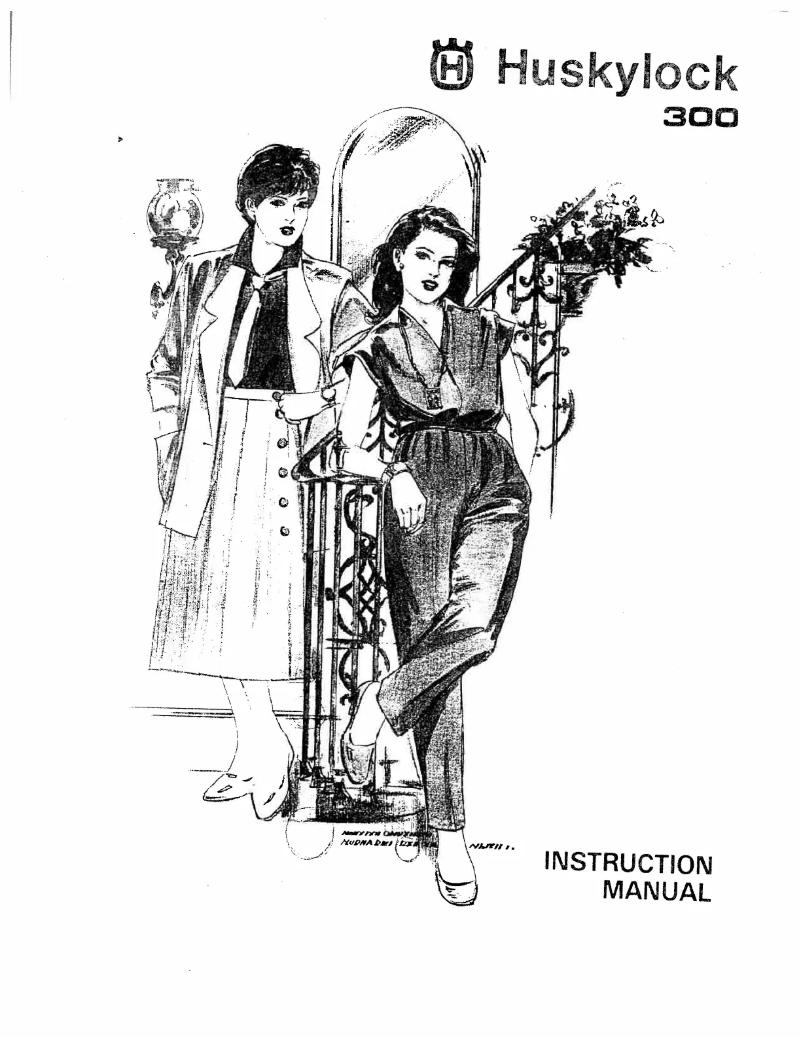 Page 1 de la notice Manuel utilisateur Husqvarna Huskylock 300